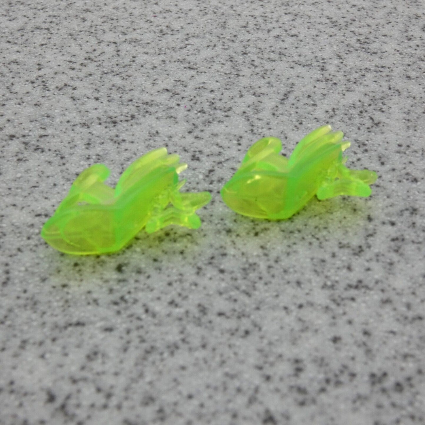 Barbie Doll Size Shoes High Heel Star Clear Neon Green Open Toe Sandal Clone