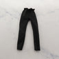 Barbie Doll Size Yoga Pants Black Tights Leggings Capri Highwater Ruffle Waist