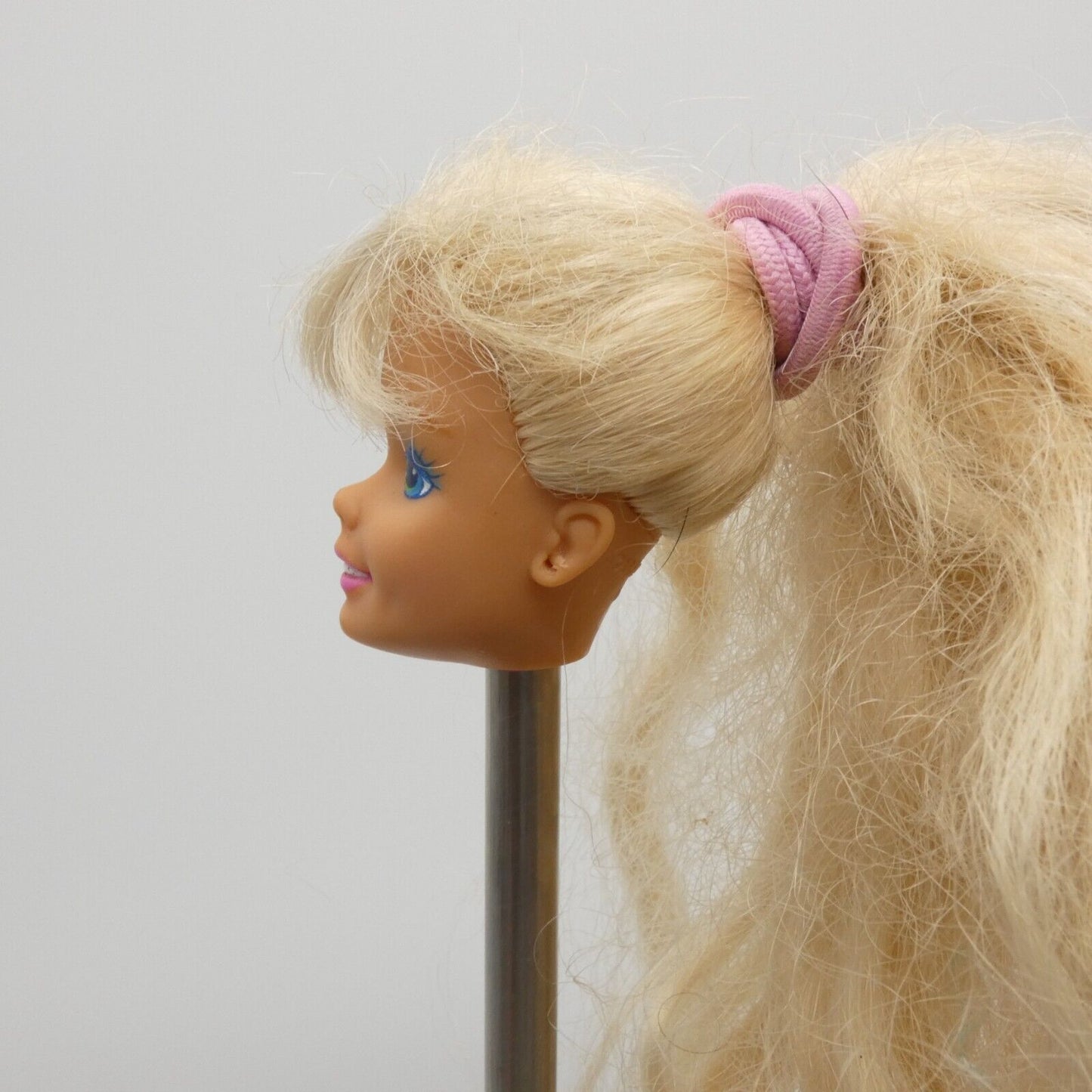 Barbie All American Doll Head Only Blonde Hair Bangs Blue Green Eyes 1991 3712