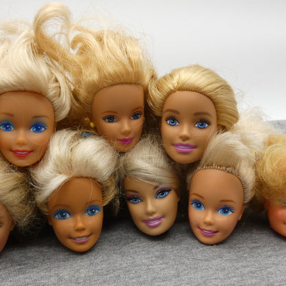 Barbie Doll Head Lot 10 Heads SuperStar Generation Girl Mackie Jazzie Millie