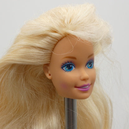 Barbie Troll Doll Head SuperStar Face Blonde Medium Light Skin 1993 Mattel 10257