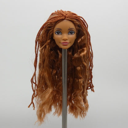 Disney Little Mermaid Live Action Ariel Doll Head Red Hair Medium Light Skin