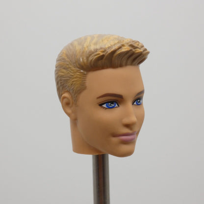 Barbie Fashionistas Ken Doll Head Molded Blonde Hair Prince Kieran Face Mattel