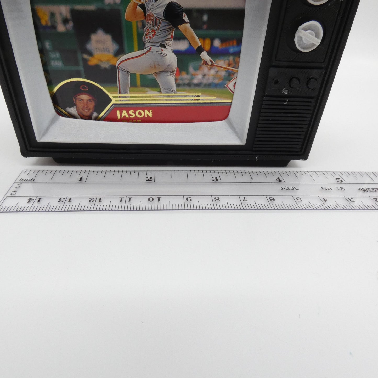 1/6 Scale Doll Furniture Decor Retro TV Tube Television Brown Wood Like Case Rabbit Ear Antennas Barbie Integrity Toys FR Bratz 1:6 Diorama