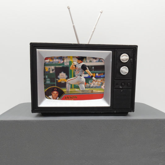 1/6 Scale Doll Furniture Decor Retro TV Tube Television Brown Wood Like Case Rabbit Ear Antennas Barbie Integrity Toys FR Bratz 1:6 Diorama