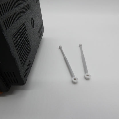 1/6 Scale Doll Furniture Decor Retro TV Tube Television Brown Wood Like Case Rabbit Ear Antennas Barbie Integrity Toys FR Bratz 1:6 Diorama