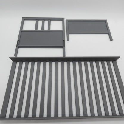 1/6 Scale Doll Furniture Bed Frame Gray Single Twin Ikea Hemnes Style 3 Piece Barbie Integrity Toys FR Bratz 1:6 Diorama