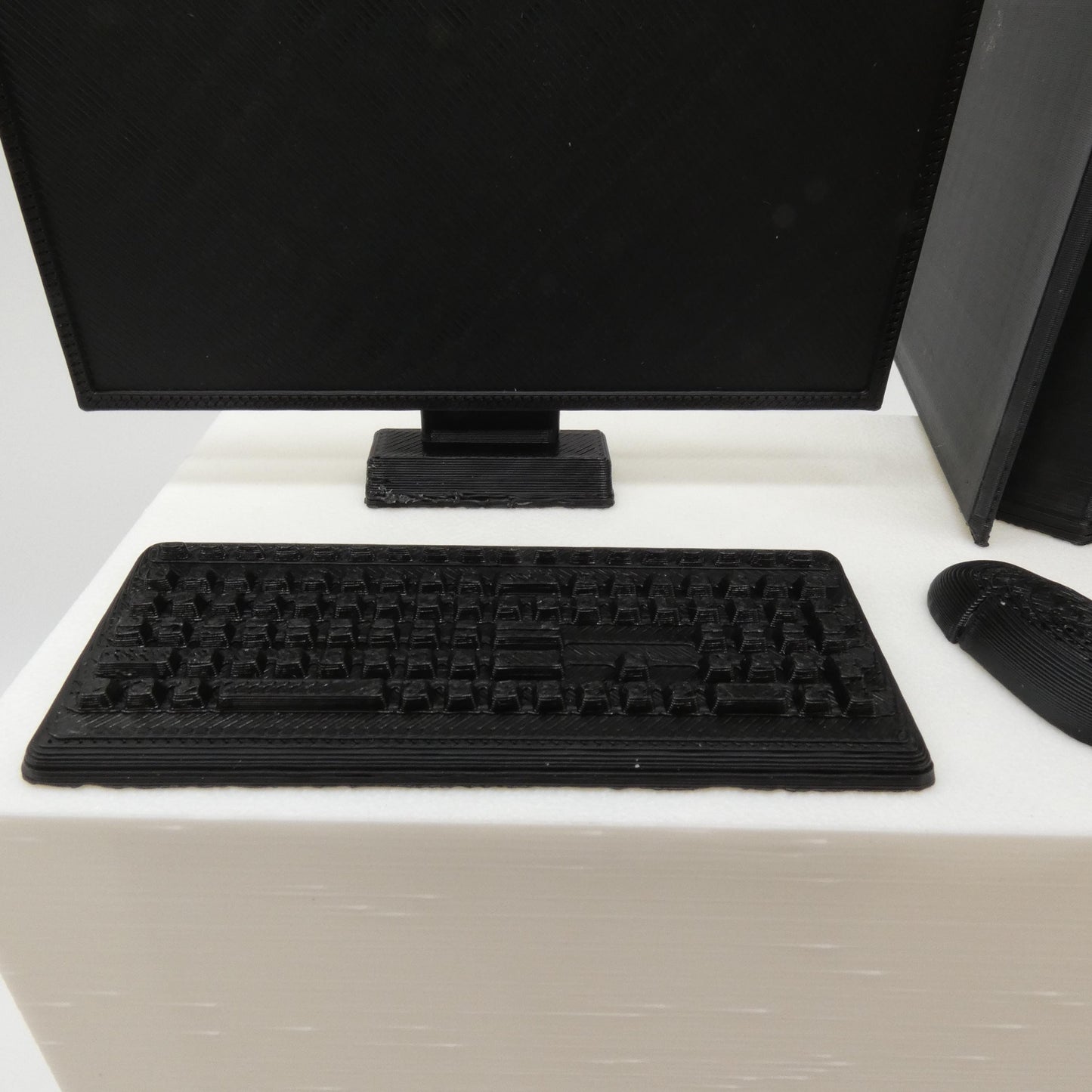 1/6 Scale Doll Furniture Decor Home Computer Black CPU Keyboard Mouse Monitor Barbie Integrity Toys FR Bratz 1:6 Diorama