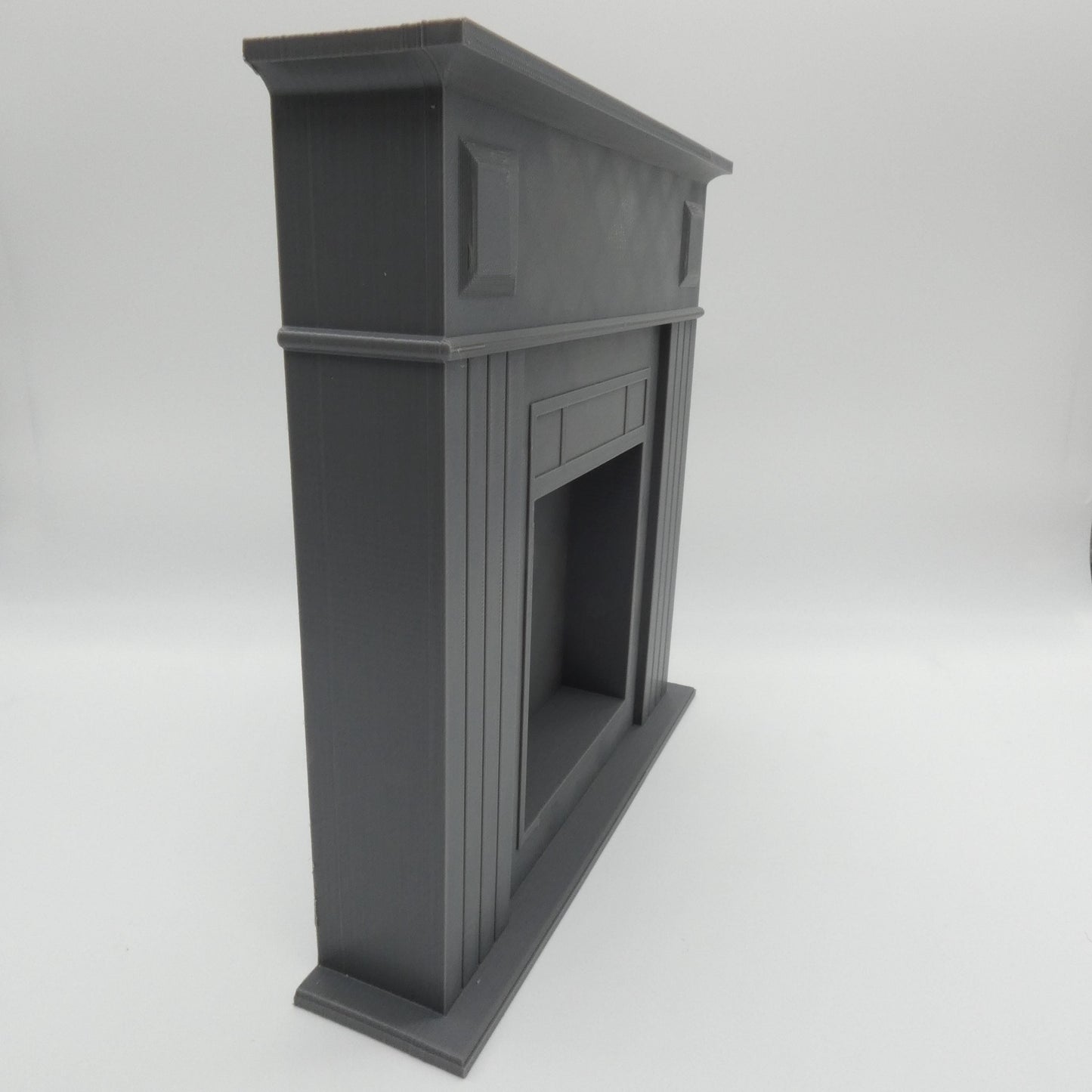 1/6 Scale Doll Furniture Decor Fireplace Gray With Mantle and Hearth 1:6 Barbie Integrity Toys FR GI Joe Ken Diorama