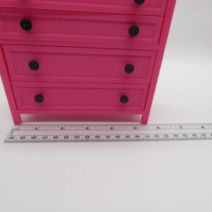 1/6 Scale Doll Furniture Decor Bedroom Magenta 4 Operable Drawer Dresser Barbie Integrity FR 1:6 Diorama