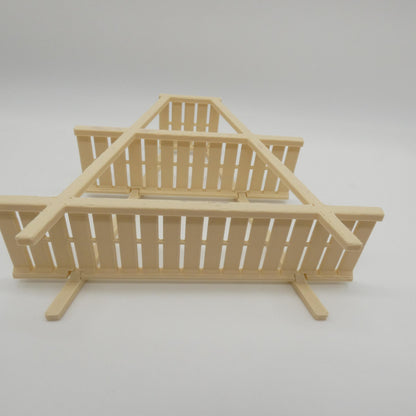 1/6 Scale Doll Furniture Flower Pot Shelf Tan Brown 3 Tier With 6 Pots Barbie Integrity FR 1:6 Diorama