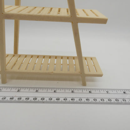 1/6 Scale Doll Furniture Flower Pot Shelf Tan Brown 3 Tier With 6 Pots Barbie Integrity FR 1:6 Diorama