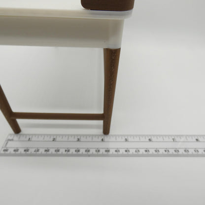 1/6 Scale Doll Furniture Student Desk Two Tone Worktable Top, Drawers, Legs Choose Your Colors Barbie Integrity Toys FR Bratz 1:6 Diorama