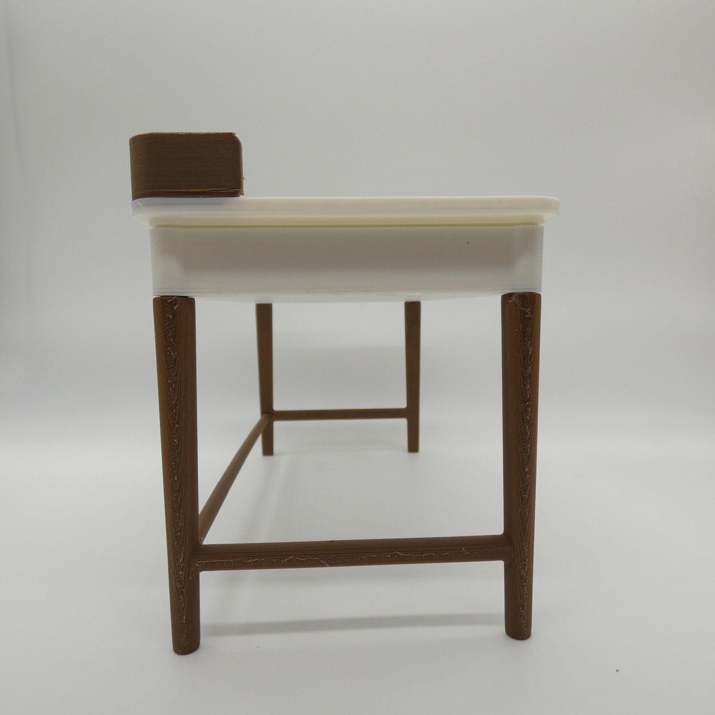 1/6 Scale Doll Furniture Student Desk Two Tone Worktable Top, Drawers, Legs Choose Your Colors Barbie Integrity Toys FR Bratz 1:6 Diorama