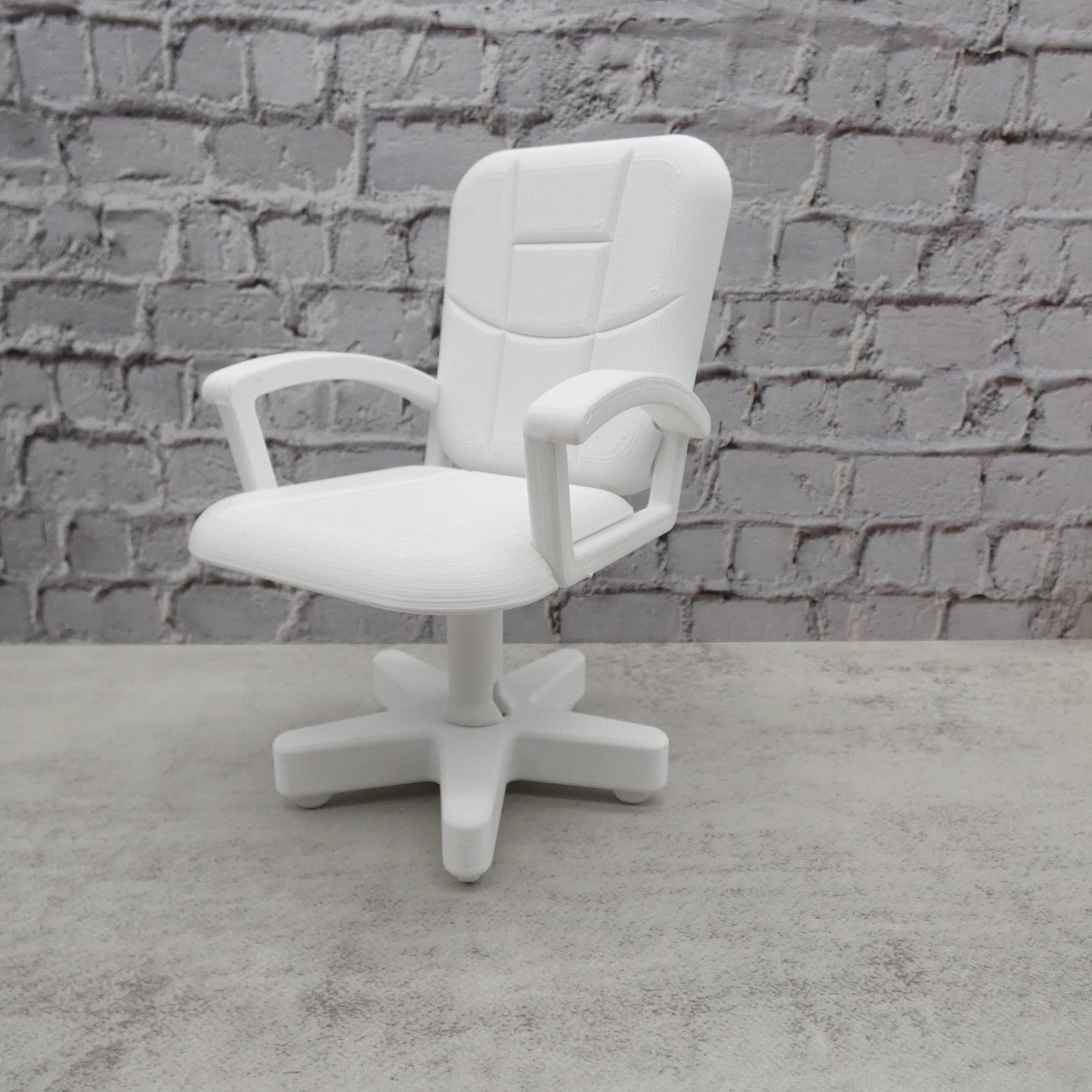 1/6 Scale Doll Furniture Desk Office Chair With Armrests Barbie Ken Integrity Toys FR Bratz 1:6 Diorama