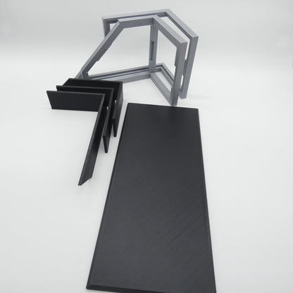 1/6 Scale Doll Furniture Desk Geometric Two Color Worktable Barbie Ken Integrity Toys FR Bratz 1:6 Diorama