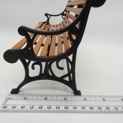 1/6 Scale Doll Furniture Park Bench Two Tone Choose Your Colors Porch City Park Barbie Ken Integrity Toys FR Bratz 1:6 Diorama