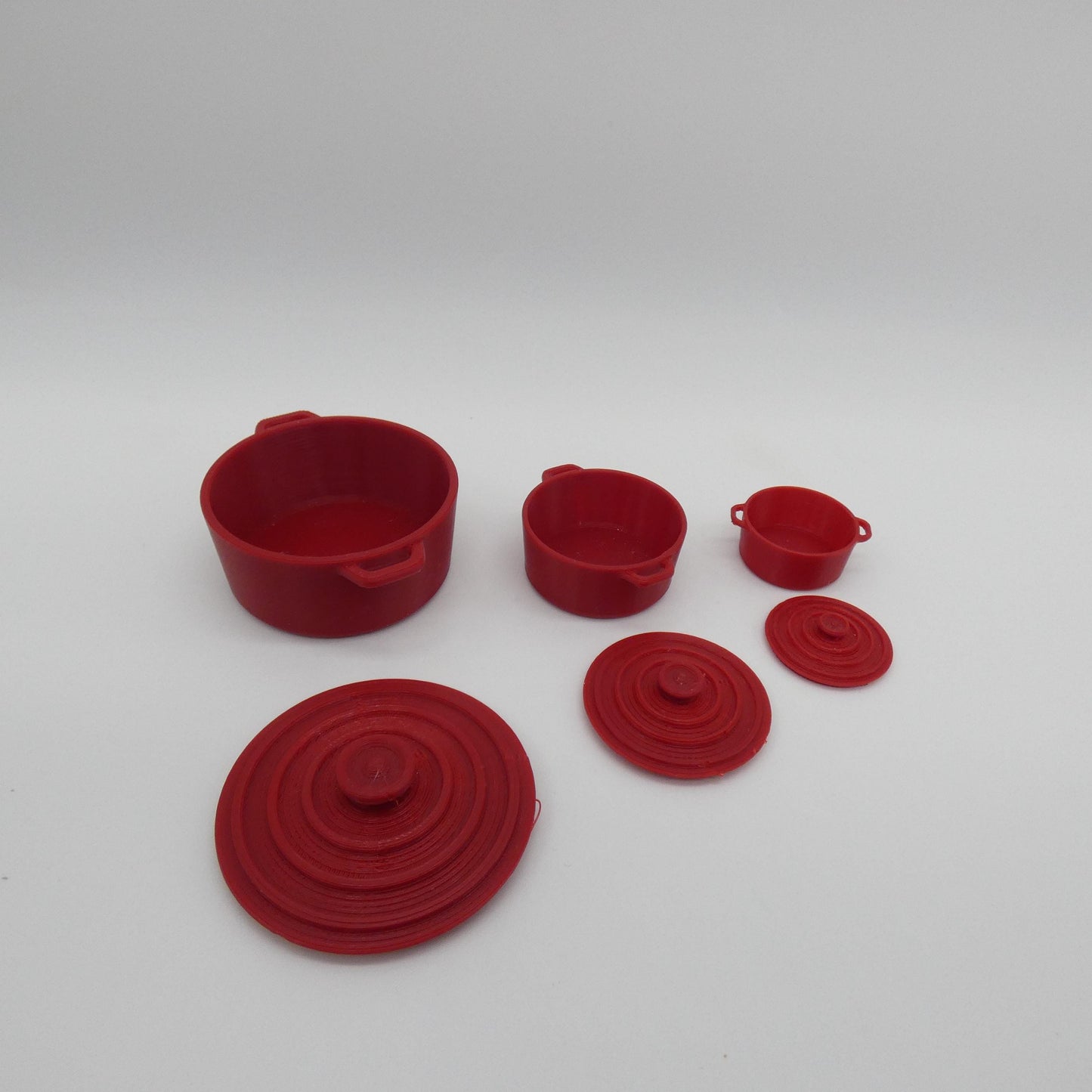 1/6 Scale Doll Dutch Oven Set of 3 Sizes Pots Lids Baking Dish Le Creuset Choose Your Color Barbie Ken Integrity Toys FR Bratz 1:6 Diorama