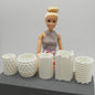 1/6 Scale Doll Furniture Set of 5 Modern Vases Indoor Planters Choose Your Color Barbie Ken Integrity Toys FR Bratz 1:6 Diorama