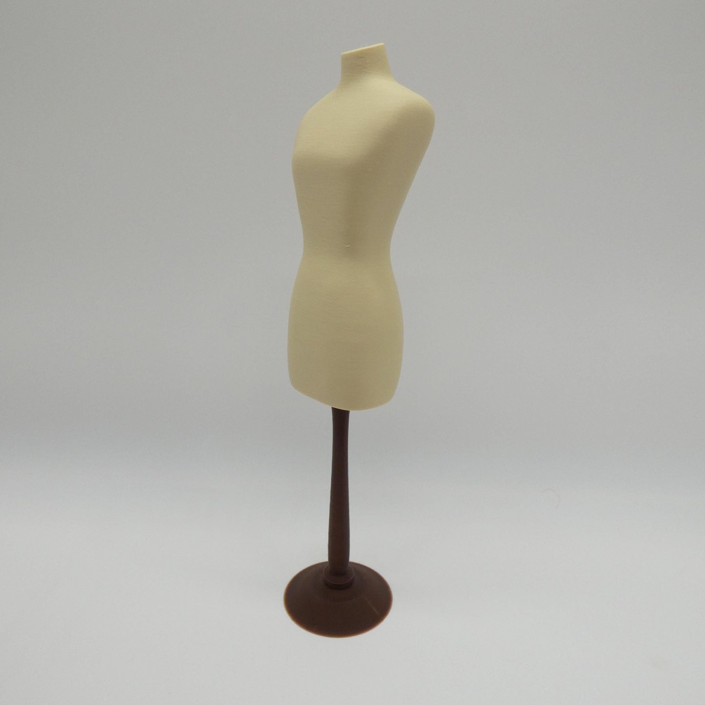 1/6 Scale Doll Furniture Dress Form Tan Mannequin On Brown Stand OR Choose Your Own Colors Barbie Ken Integrity Toys FR Bratz 1:6 Diorama