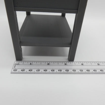 1/6 Scale Doll Furniture Bathroom Single Sink Gray Cabinet White Marbled Top OR Choose Your Own Colors 1:6 Barbie Integrity FR Bratz Diorama