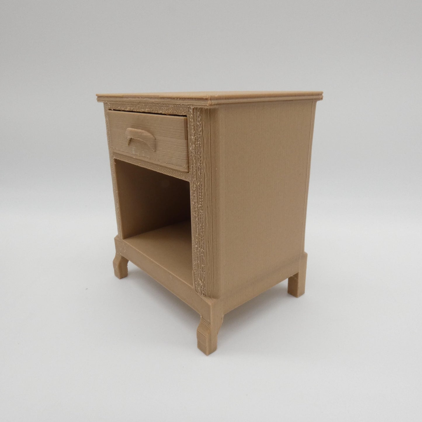 1/6 Scale Doll Furniture Pair of Nightstands Light Brown Wood Tone Barbie Integrity Toys FR Bratz Diorama