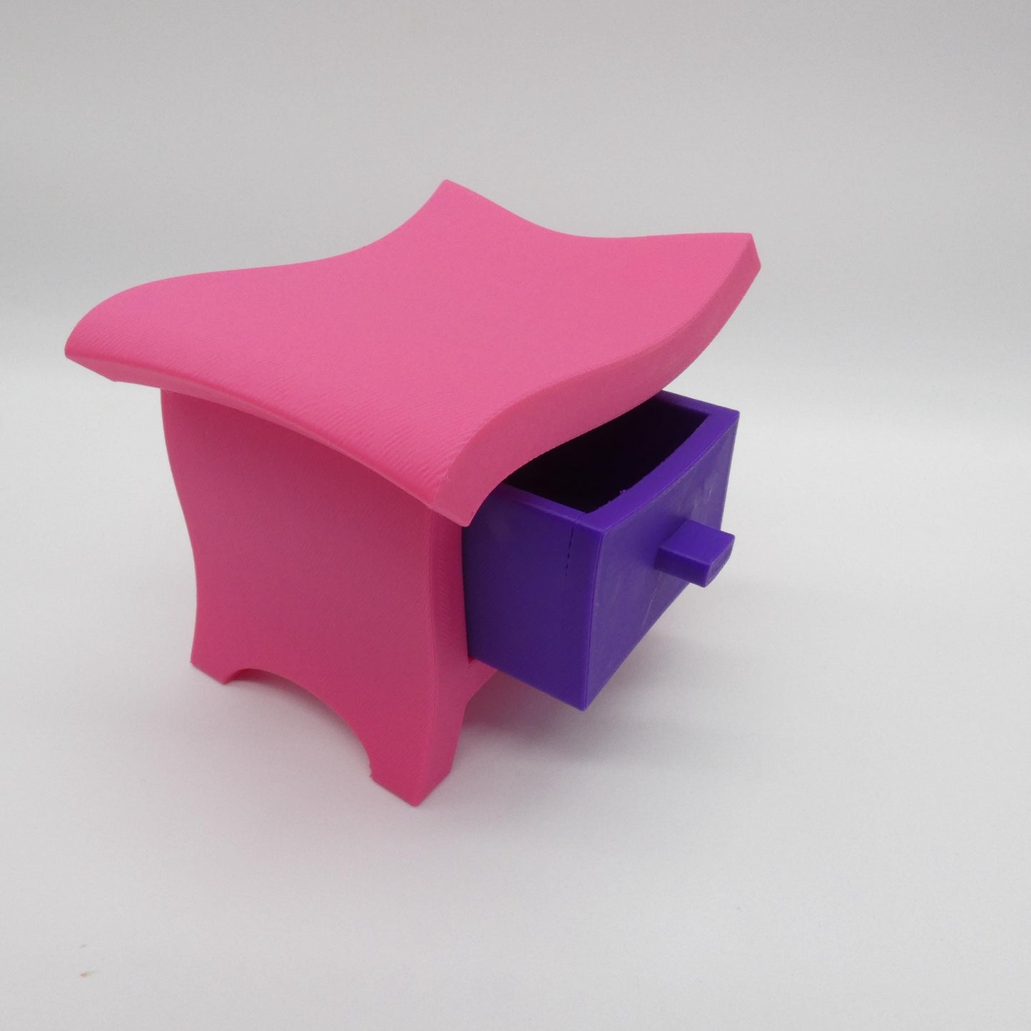 1/6 Scale Doll Furniture Whimsical Colorful Nightstands Pink Purple With Drawers Barbie Integrity Toys FR Bratz 1:6 Diorama