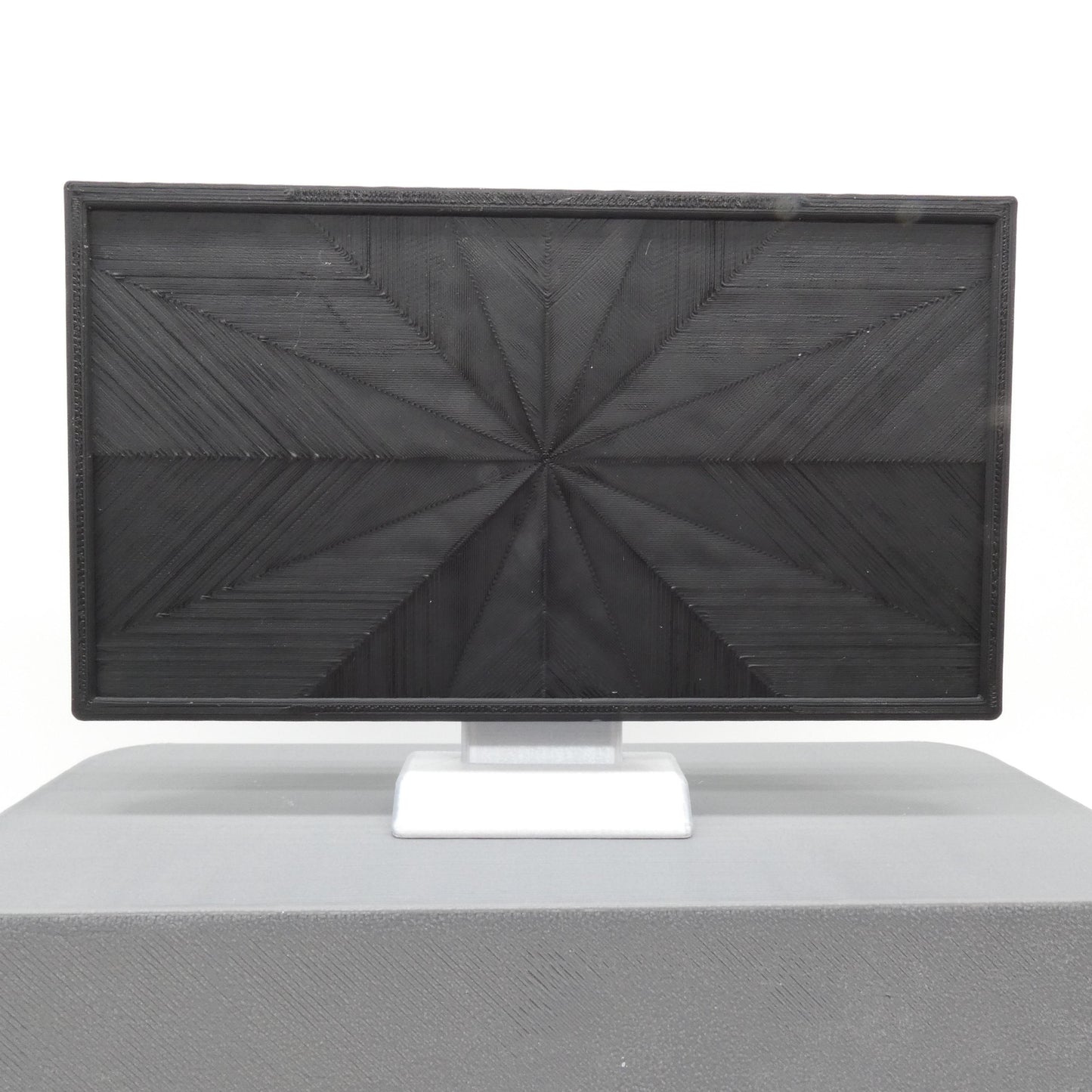 1/6 Scale Doll Furniture Decor TV Black Flatscreen Television Black Blank Screen Silver Base Barbie Integrity Toys FR Bratz 1:6 Diorama