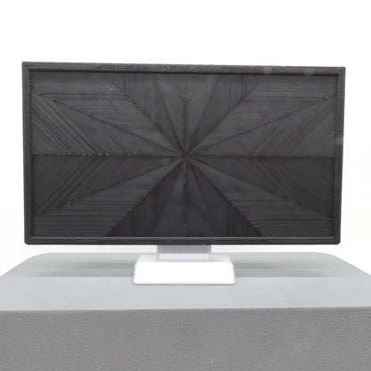 1/6 Scale Doll Furniture Decor TV Black Flatscreen Television Black Blank Screen Silver Base Barbie Integrity Toys FR Bratz 1:6 Diorama