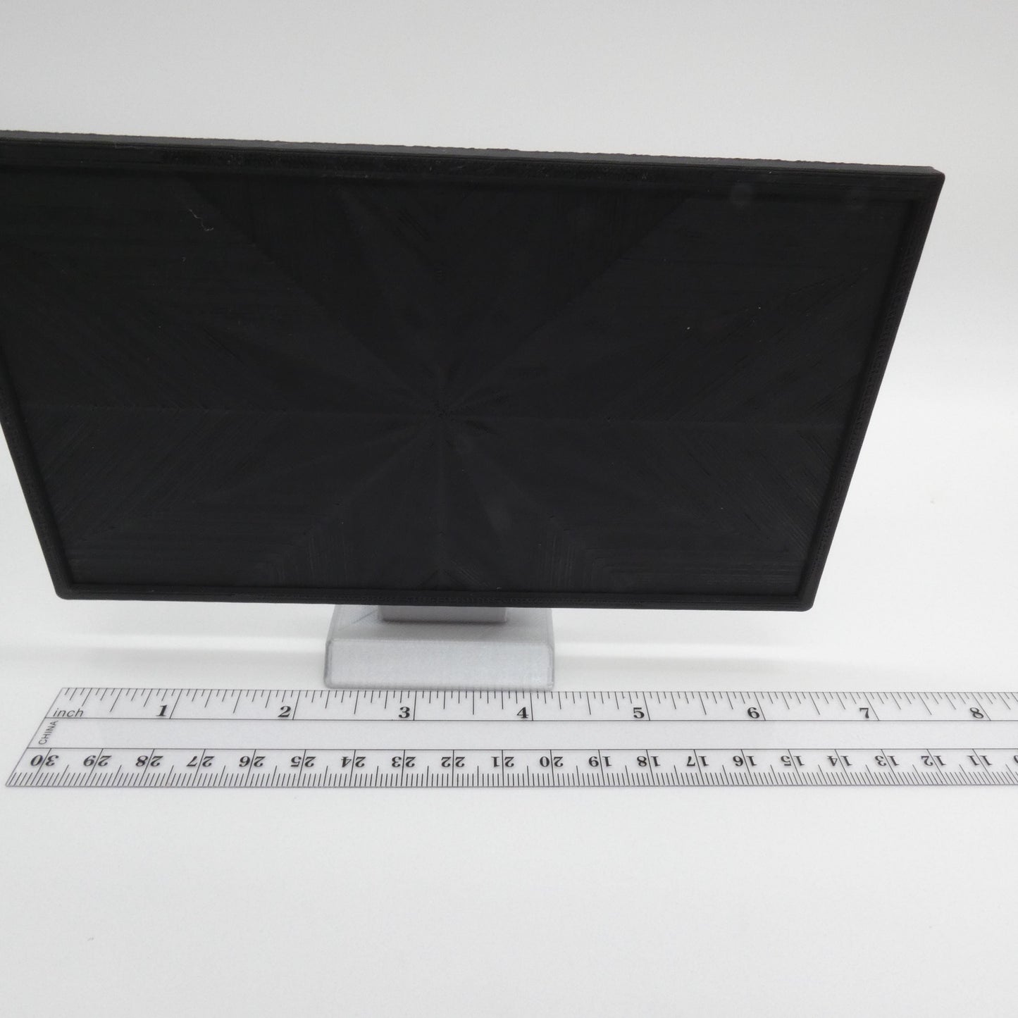 1/6 Scale Doll Furniture Decor TV Black Flatscreen Television Black Blank Screen Silver Base Barbie Integrity Toys FR Bratz 1:6 Diorama