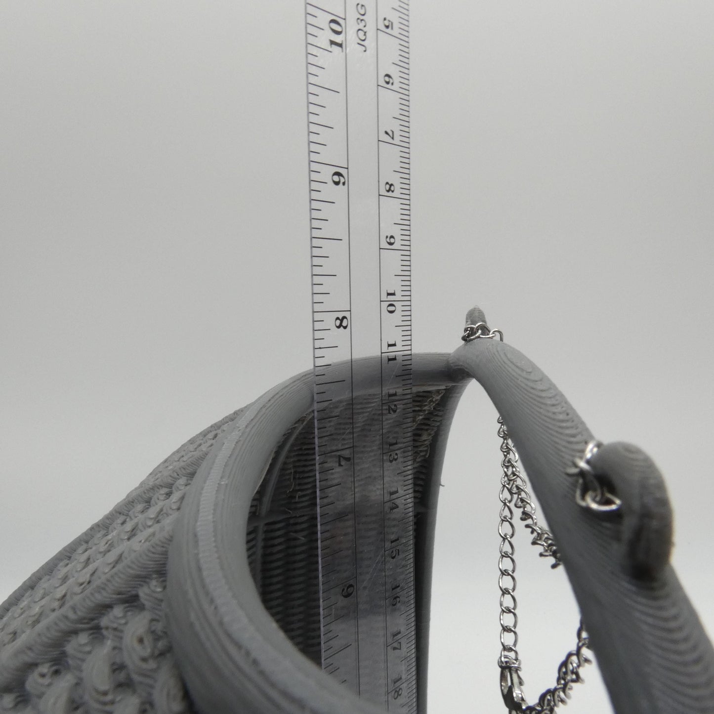 1/6 Scale Doll Furniture Decor Hanging Wicker Gray Porch Swing With White Seat Pad Chain Attach Barbie Integrity Toys FR Bratz 1:6 Diorama