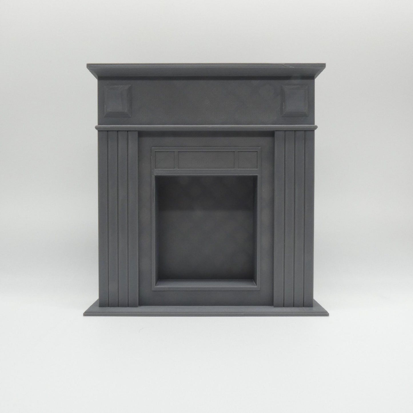 1/6 Scale Doll Furniture Decor Fireplace Gray With Mantle and Hearth 1:6 Barbie Integrity Toys FR GI Joe Ken Diorama