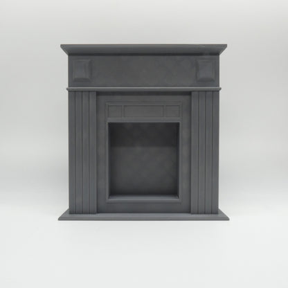 1/6 Scale Doll Furniture Decor Fireplace Gray With Mantle and Hearth 1:6 Barbie Integrity Toys FR GI Joe Ken Diorama
