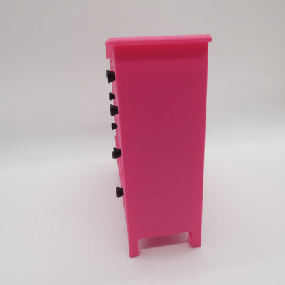 1/6 Scale Doll Furniture Decor Bedroom Magenta 4 Operable Drawer Dresser Barbie Integrity FR 1:6 Diorama