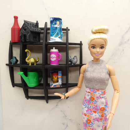 1/6 Scale Doll Furniture Decor Shelf Spherical Display Black Barbie Integrity FR 1:6 Diorama