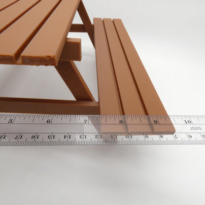1/6 Scale Doll Furniture Picnic Table Medium Brown Or Choose Your Own Color Wood Like Barbie Integrity Toys FR Bratz 1:6 Diorama