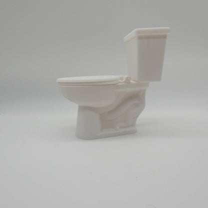 1/6 Scale Doll Furniture Bathroom Toilet White Tank Bowel Seat Lid Barbie Integrity FR 1:6 Diorama