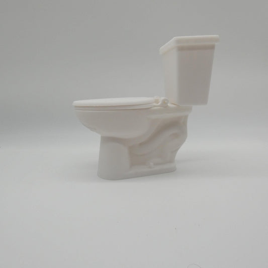 1/6 Scale Doll Furniture Bathroom Toilet White Tank Bowel Seat Lid Barbie Integrity FR 1:6 Diorama