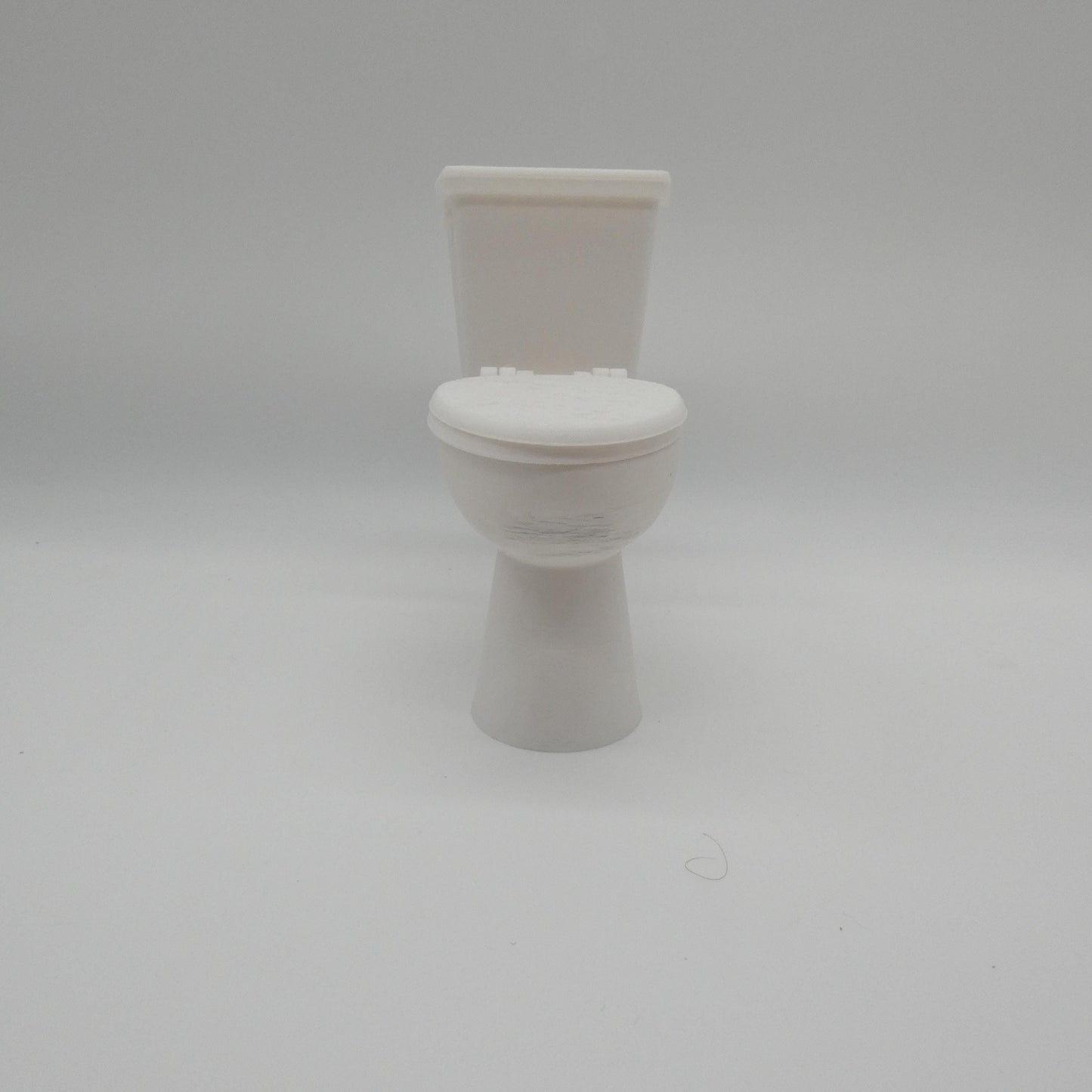 1/6 Scale Doll Furniture Bathroom Toilet White Tank Bowel Seat Lid Barbie Integrity FR 1:6 Diorama