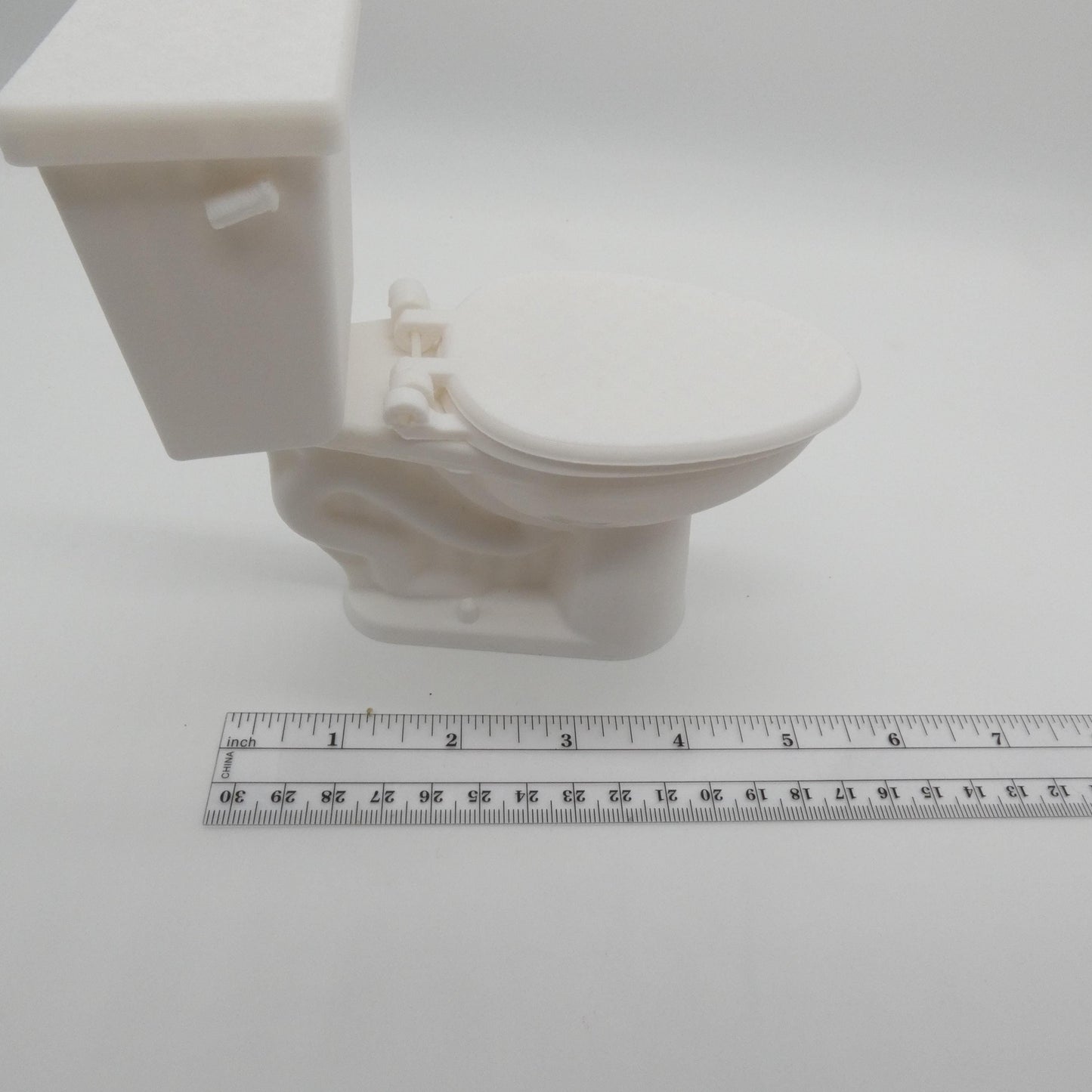 1/6 Scale Doll Furniture Bathroom Toilet White Tank Bowel Seat Lid Barbie Integrity FR 1:6 Diorama