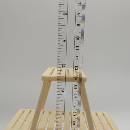 1/6 Scale Doll Furniture Flower Pot Shelf Tan Brown 3 Tier With 6 Pots Barbie Integrity FR 1:6 Diorama