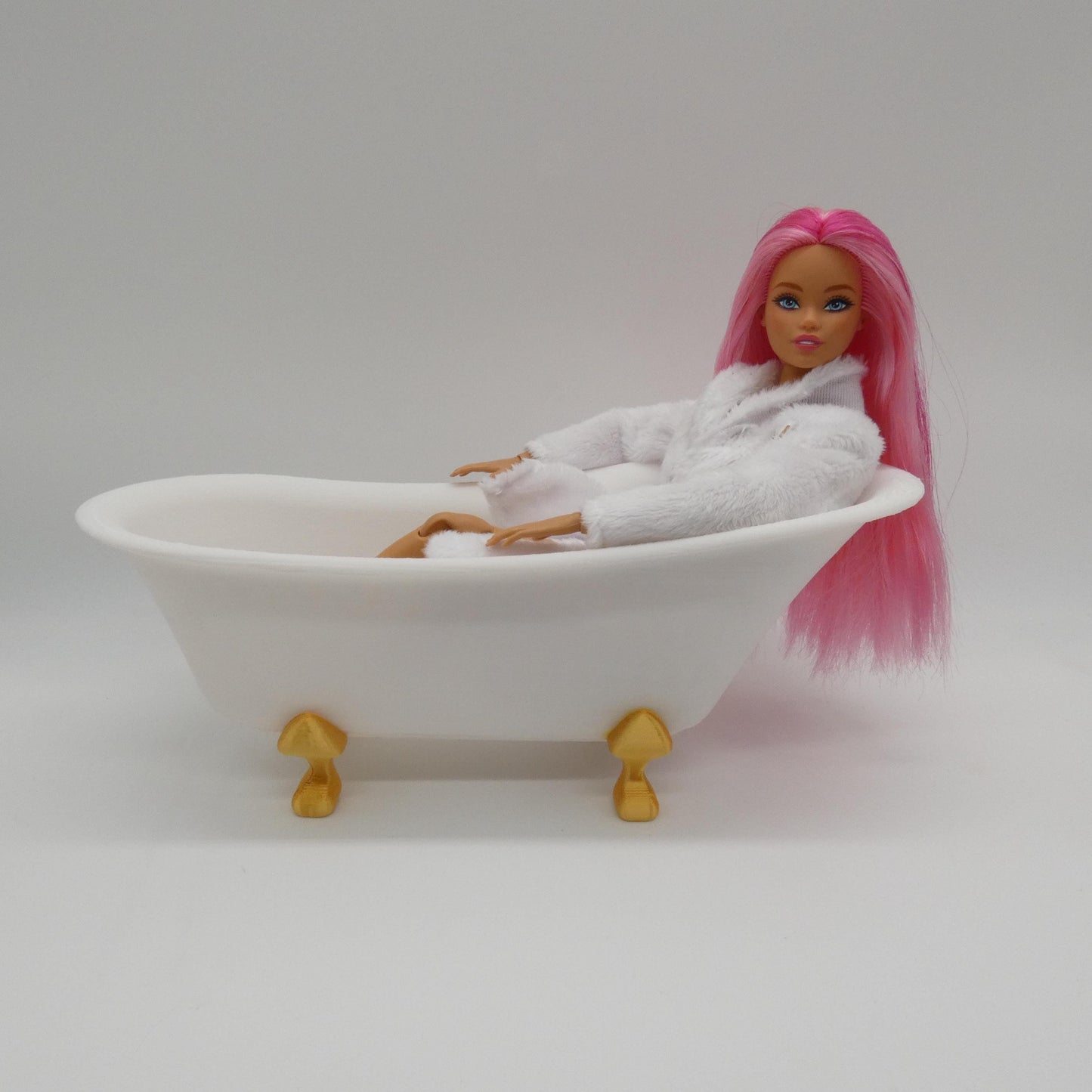 1/6 Scale Doll Furniture Clawfoot Bathtub Choose Your Colors Barbie Integrity FR 1:6 Diorama