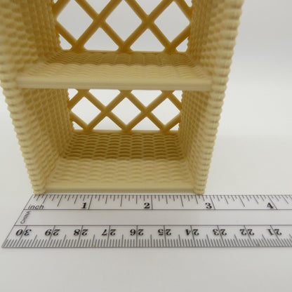 1/6 Scale Doll Furniture Wicker Style Display Stand Bookshelf Tan Beige Brown Barbie Integrity Toys FR Bratz 1:6 Diorama