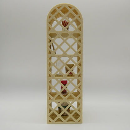 1/6 Scale Doll Furniture Wicker Style Display Stand Bookshelf Tan Beige Brown Barbie Integrity Toys FR Bratz 1:6 Diorama