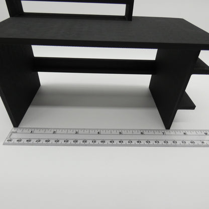 1/6 Scale Doll Furniture Home Office Desk Gamers Workstation With Monitor Riser Choose your Color Barbie Integrity Toys FR Bratz 1:6 Diorama