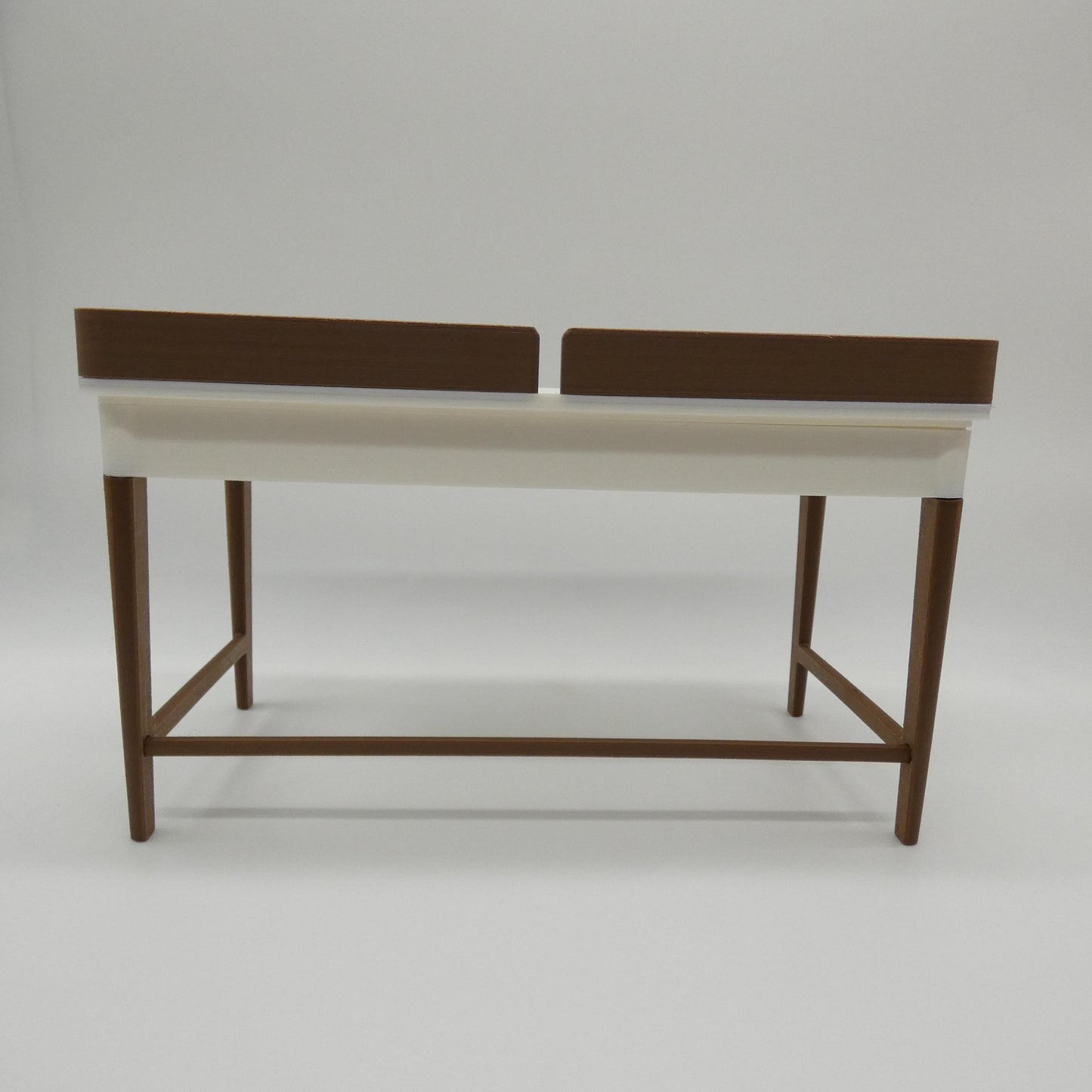 1/6 Scale Doll Furniture Student Desk Two Tone Worktable Top, Drawers, Legs Choose Your Colors Barbie Integrity Toys FR Bratz 1:6 Diorama