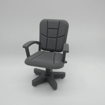 1/6 Scale Doll Furniture Desk Office Chair With Armrests Barbie Ken Integrity Toys FR Bratz 1:6 Diorama