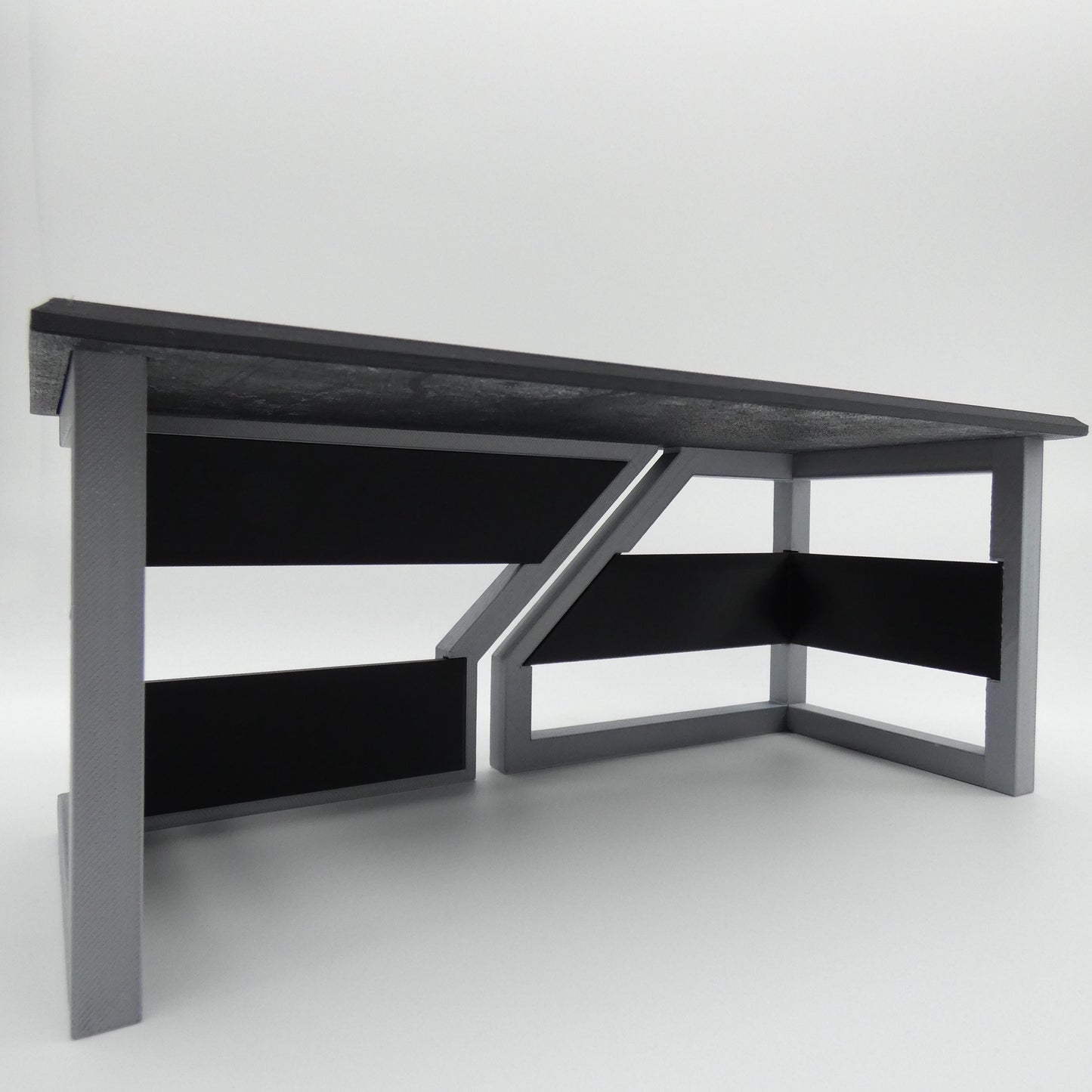 1/6 Scale Doll Furniture Desk Geometric Two Color Worktable Barbie Ken Integrity Toys FR Bratz 1:6 Diorama