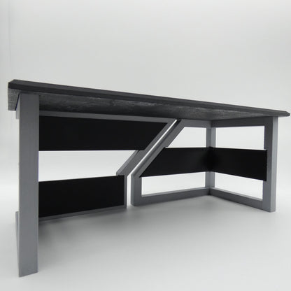 1/6 Scale Doll Furniture Desk Geometric Two Color Worktable Barbie Ken Integrity Toys FR Bratz 1:6 Diorama