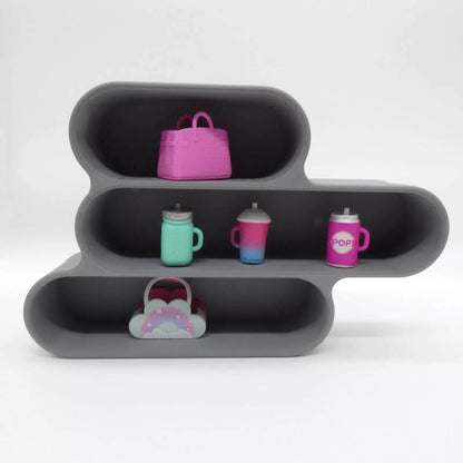 1/6 Scale Doll Furniture Bookcase Only 3 Tier Shelves Barbie Ken Integrity Toys FR Bratz 1:6 Diorama